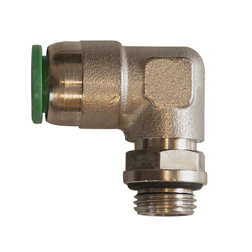 Raccord instantané  coudé M1/4 cylindrique ø 10