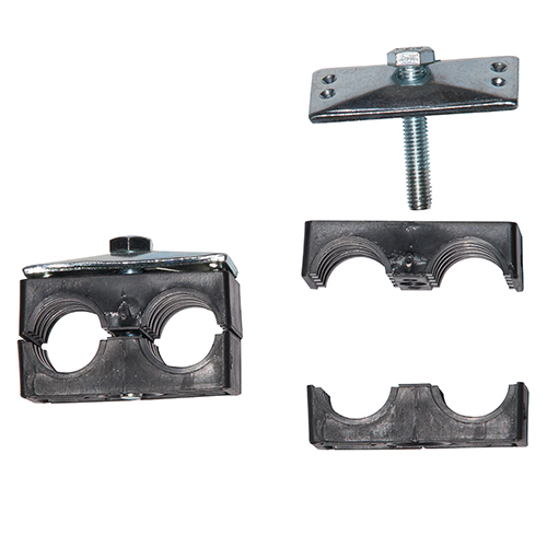 Collier double  tube ø 22
