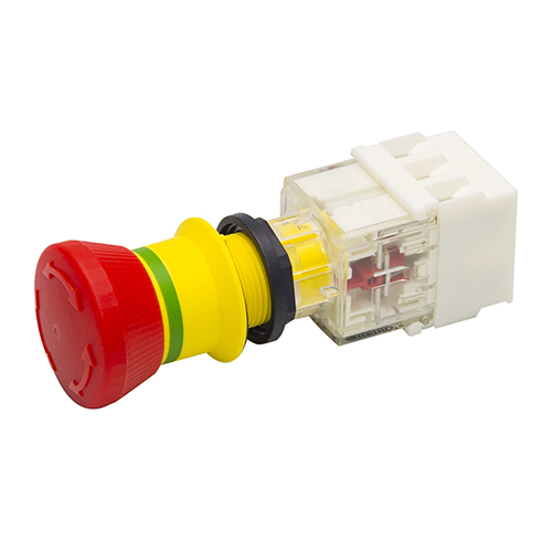 Bouton ARRET  URGENCE accrochage complet ø 16