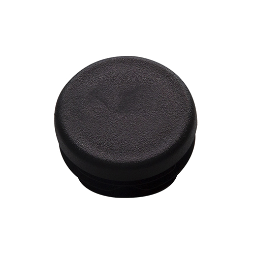 Black plastic end cap for ø 34 round tube  tube rond ø 34 noir