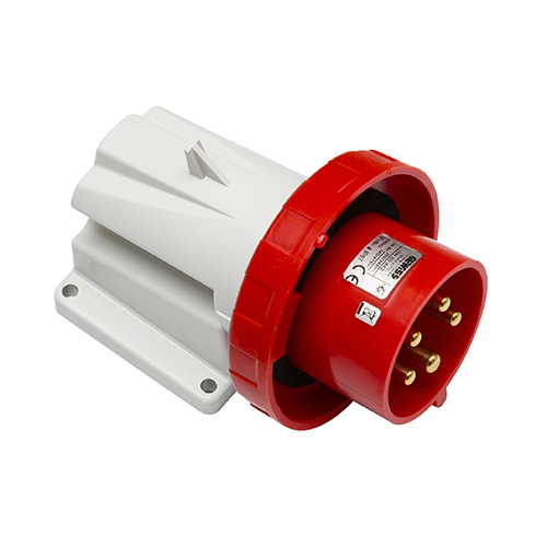 Prise électrique  mâle saillie 90° 3P + N + T 32 A 400V 6H