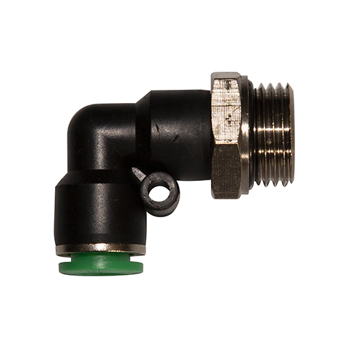 Raccord instantané  coudé M1/2 cylindrique ø 10