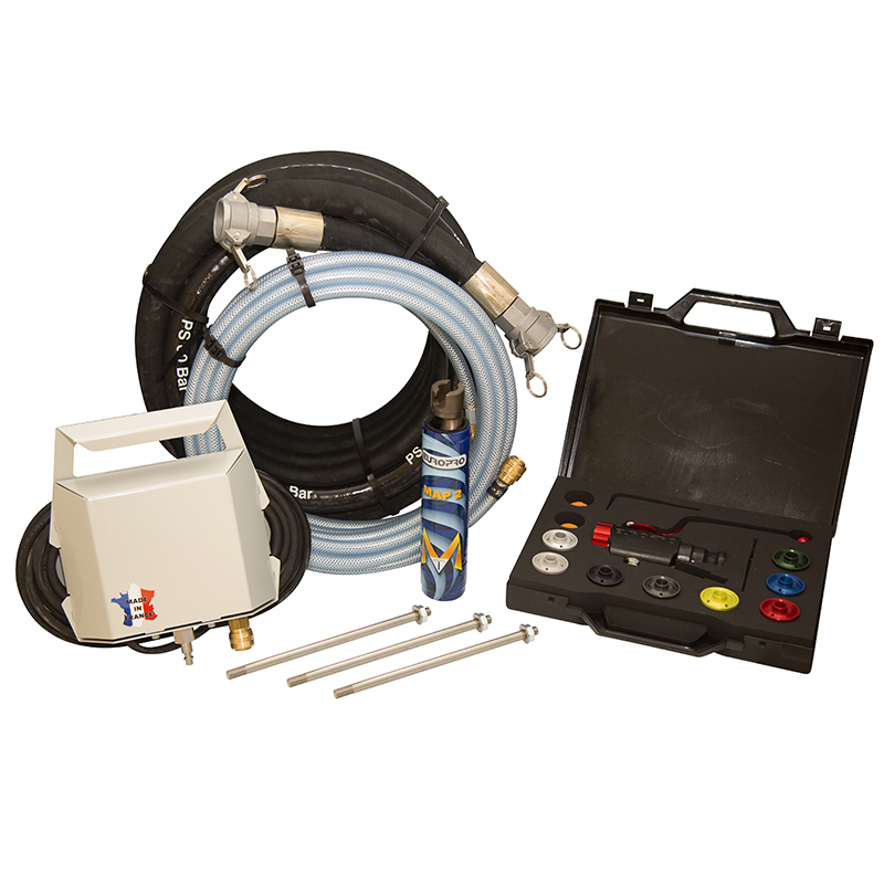 Kit pompe,  tuyau 10m, lance pour transformer la MINIJET 80 ou 120 en 8P