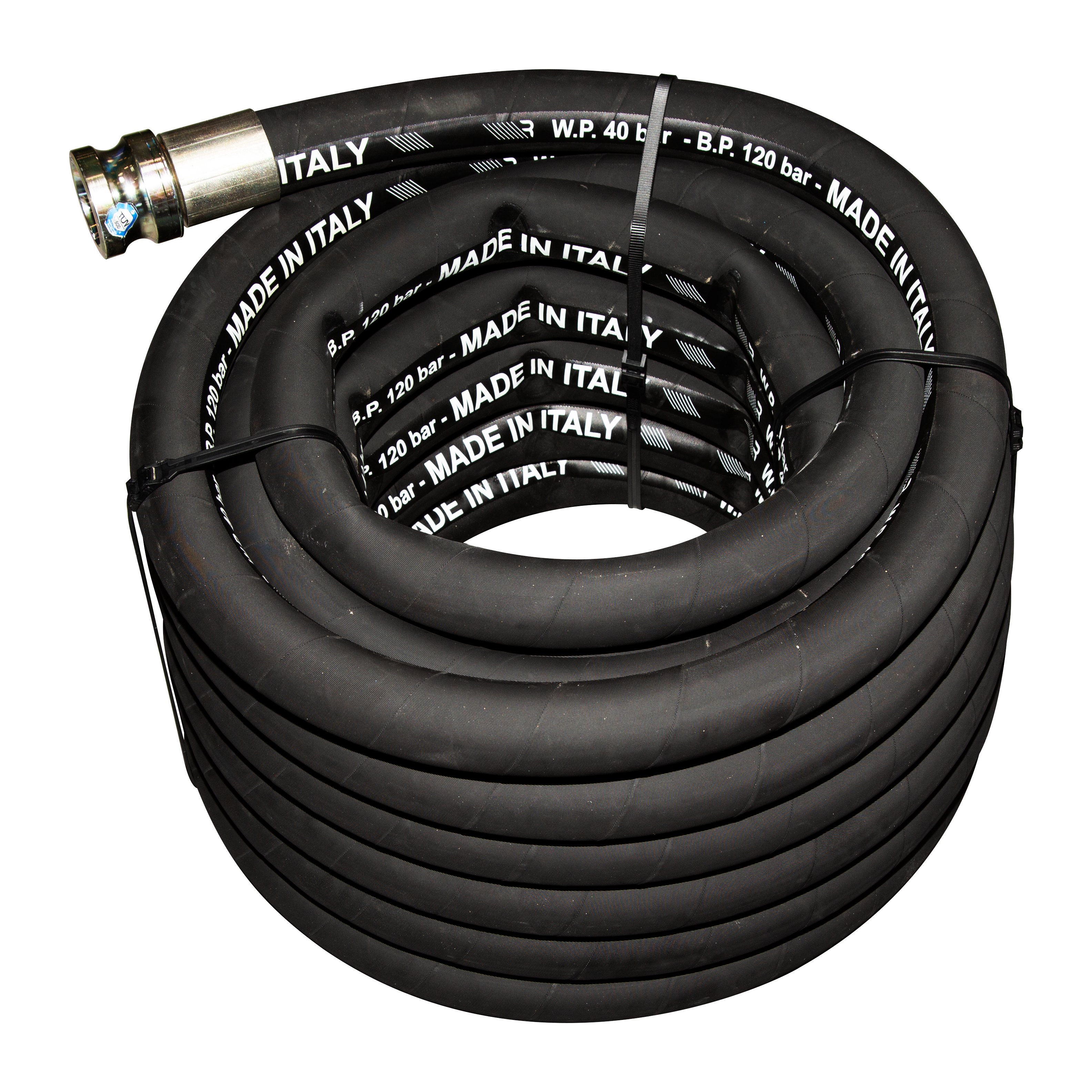 Tuyau produit  ø 35 x 20 m avec raccords M50 x F35