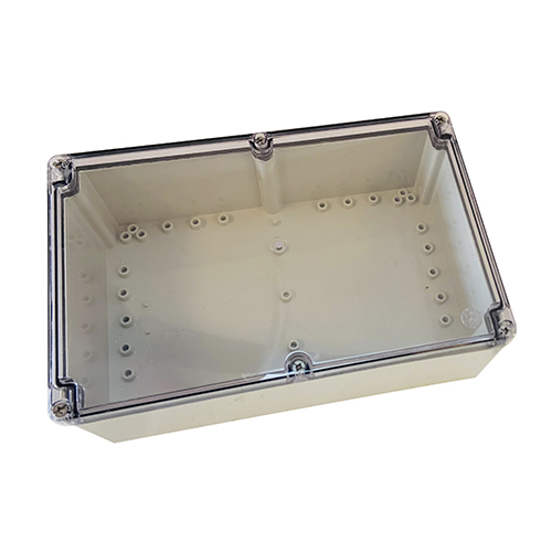 Coffret plastique  avec couvercle transparent 240 x 190 x 90