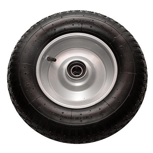 Complete Ø400 wheel with bearing - axle of 25  400 arbre de 25 à&nbsp;roulement