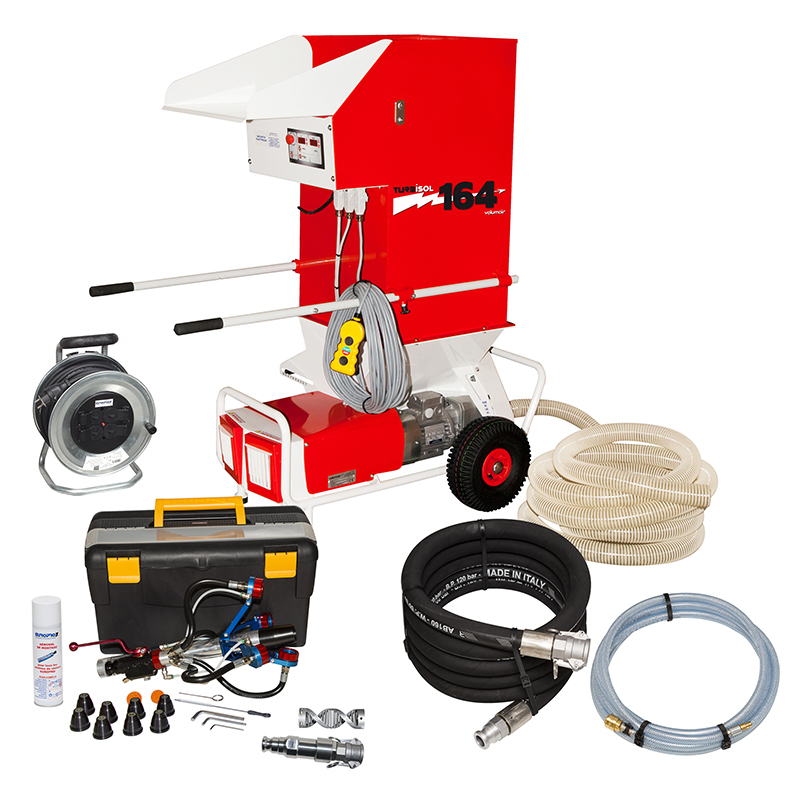 Ensemble à&nbsp;projeter  le chanvre TURBISOL 164/2 & lance ø 50 pour machine tractée