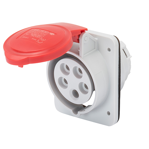 Prise pour  socle femelle 380V 3P + T 16A