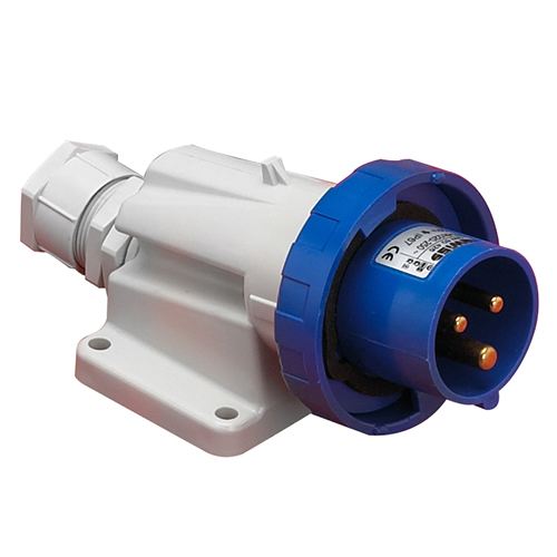Prise coudée  pour socle mâle 220V
