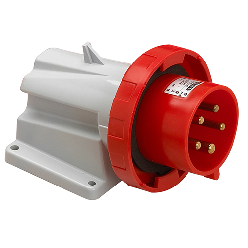 Prise mâle  sur socle 3P+N+T 32A -  GW - 380V