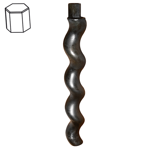 Rotor pompe  MIXER  2L8 tête hexagonale 51,5 x 59