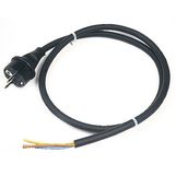 Câble alimentation  avec fiche moulée 3G 1 mm²
